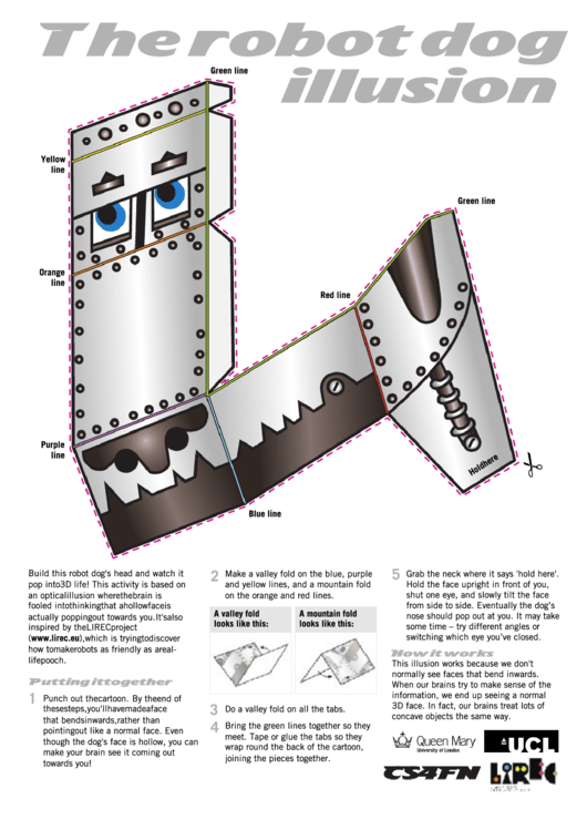The Robot Dog Template Printable pdf