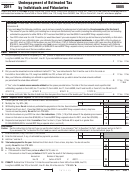 Fillable California Form 5805 - Underpayment Of Estimated Tax By Individuals And Fiduciaries - 2011 Printable pdf