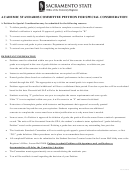 Fillable Academic Standards Committee Petition For Special Consideration Printable pdf