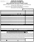 Form Dr 8453c - Corporate Income Tax Declaration For Electronic Filing