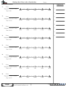 Finding Start Time With A Numberline Worksheet Template With Answer Key Printable pdf