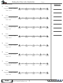 Finding Start Time With A Numberline Worksheet Template With Answer Key Printable pdf