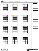 Identifying Y Intercept (tables) Worksheet Template With Answer Key