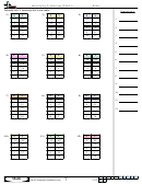 Identifying Y Intercept (Tables) Worksheet Template With Answer Key Printable pdf