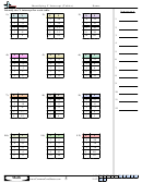 Identifying Y Intercept (Tables) Worksheet Template With Answer Key Printable pdf