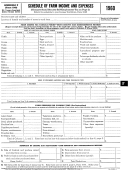 Schedule F (form 1040) - Schedule Of Farm Income And Expenses - 1960