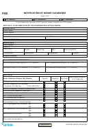 Notification Of Donor Clearance Template