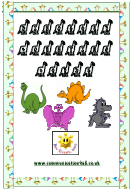 Dinosaur Counting Cards