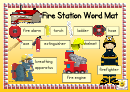 Fire Station Word Mat