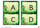 St. Patrick's Day Style Alphabet Chart