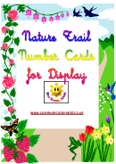 Nature Trail Number Flash Cards Template Printable pdf
