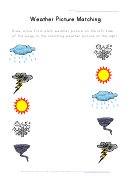 Weather Worksheet - Picture Matching