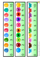 1-10 Eggs, Flowers And Butterflies Number Chart