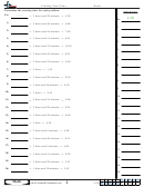 Finding Start Time Worksheet Template With Answer Key Printable pdf