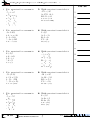 Finding Equivalent Expression With Negative Numbers Worksheet Template With Answer Key
