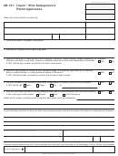 Form Ab-121 - Liquor / Wine Salesperson's Permit Application