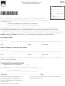 Form Dr-151 - Blind Person's Application For Certificate Of Exemption
