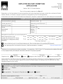 Form Dr-501m - Deployed Military Exemption Application