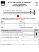 Form Dr-501dv - Application For Homestead Tax Discount (veterans Age 65 And Older With A Combat-related Disability)