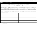 Va Form 40-0895-2 - Certification Of Compliance With Provisions Of The Davis-bacon Act