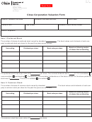 Form Et 18 - Close Corporation Valuation Form - Ohio Department Of Taxation