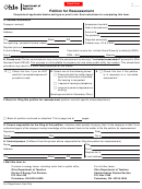 Form Pr - Petition For Reassessment - Ohio Department Of Taxation
