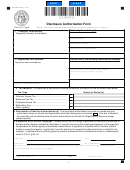 Form Rd-1062 - Disclosure Authorization Form - Georgia Department Of Revenue