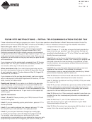 Fillable Form Rte - Retail Telecommunication Excise Tax Printable pdf