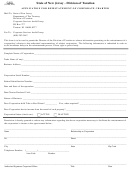 Form C-9021 - Application For Reinstatement Of Corporate Charter - New Jersey Division Of Taxation