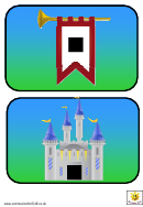 Castle Shape Match Game Template