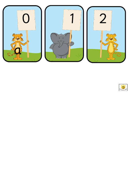 Animal Number Chart 1 To 30