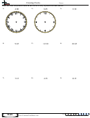 Creating Clocks Worksheet Template With Answer Key