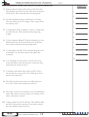Adding & Subtracting Percents Of Quantity Worksheet Template With Answer Key