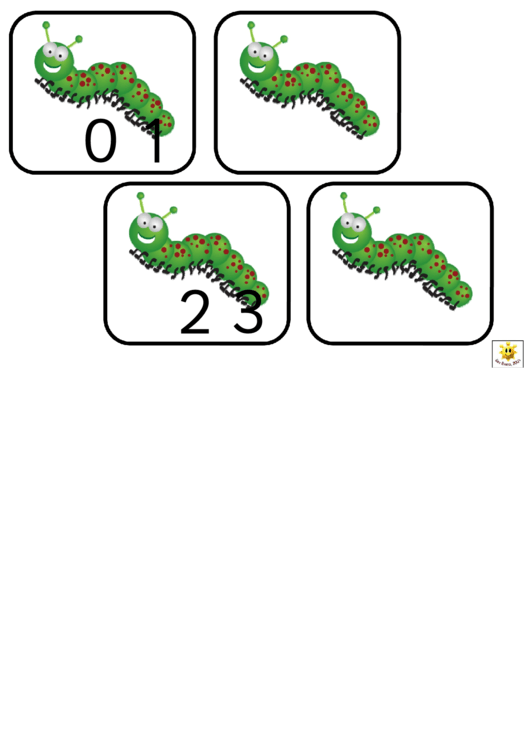 Caterpillar Number Chart 1 To 50 Printable pdf