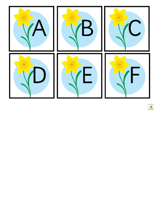 Flower Style English Alphabet Chart Printable pdf