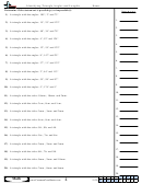 Identifying Triangle Angles And Lengths Worksheet Template With Answer Key