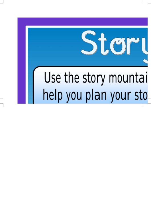Story Mountain Display Sheet Printable pdf