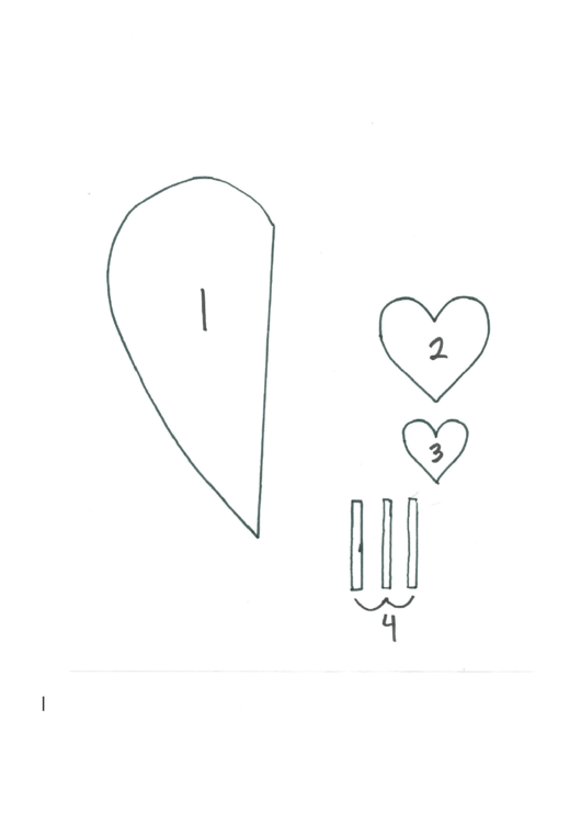 Mouse Valentine Card Template Printable pdf