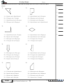 Creating Shapes Worksheet With Answer Key