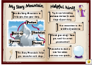 Story Mountain With Hints Template - Wizard's Book