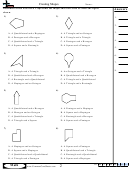 Creating Shapes Worksheet Template With Answer Key