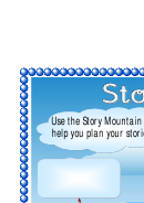 Multi Sheet Story Mountain Template - With Boxes Printable pdf
