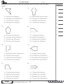 Creating Shapes Worksheet Template With Answer Key