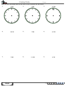 Creating Clocks Worksheet Template With Answer Key Printable pdf