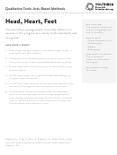 Head, Heart, Feet Templates