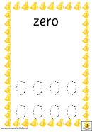Fish Style Zero To Ten Number Tracing Sheets
