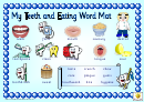 My Teath And Eating Word Mat Classroom Poster Template