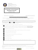 Fillable Certificate To Accompany Restated Articles Printable pdf