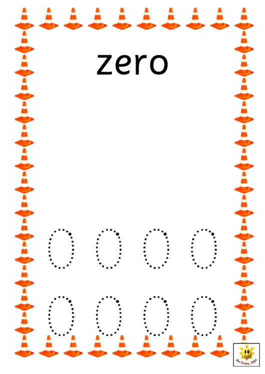 Industrial Style Zero To Ten Number Tracing Sheets