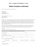 Sample Due Diligence Letter Template - 2014